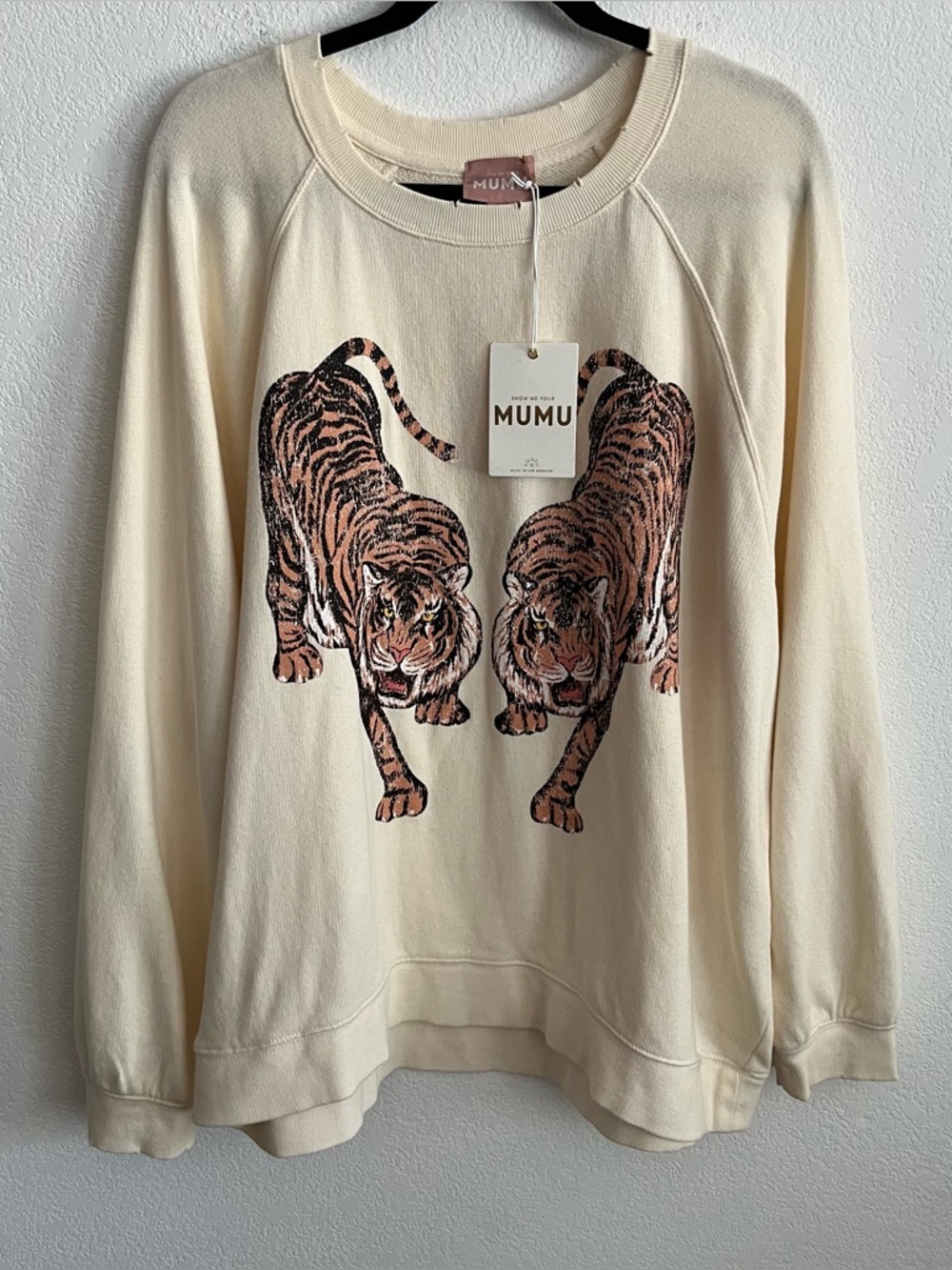 Show Me Your MuMu Tiger Oversized Pullover Sweater NWT